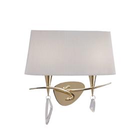 Mara French Gold-Ivory White Wall Lights Mantra Armed Wall Lights Mara French Gold-Ivory White Wall Lights Mantra Armed Wall Lights